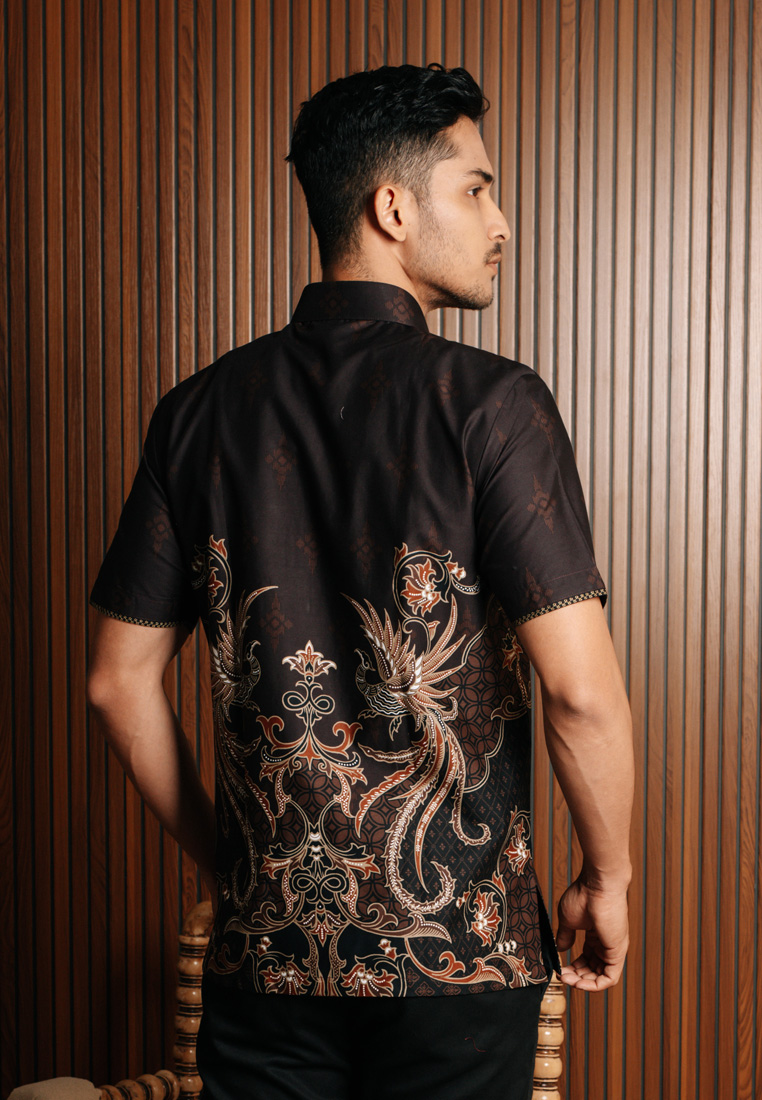 Hadinata Embroidery Batik Kemeja Pendek Gaundra Garlina-1